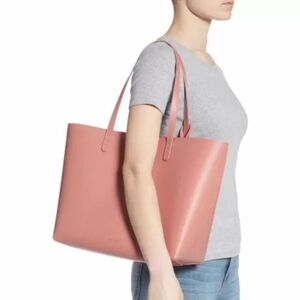 Mansur Gavriel Large Tote Bag in Blush Genuine Leather